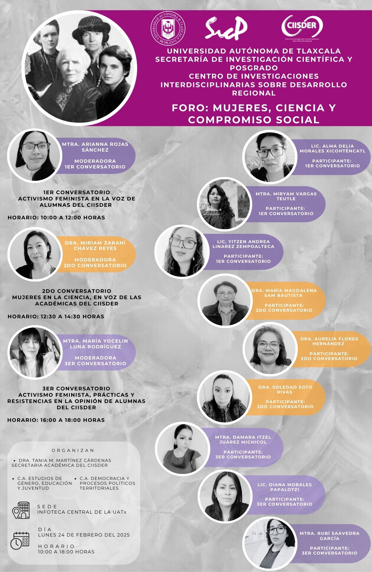 ciisder evento foro mujeres ciencia y compromiso social 2025